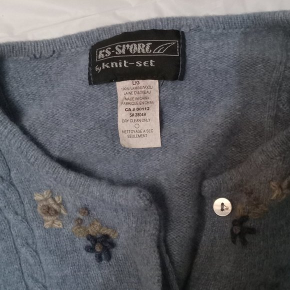 Vintage KS-Sport Knit-Set Women’s 100% Lambs Wool Sweater / Cottage Core - Picture 10 of 10